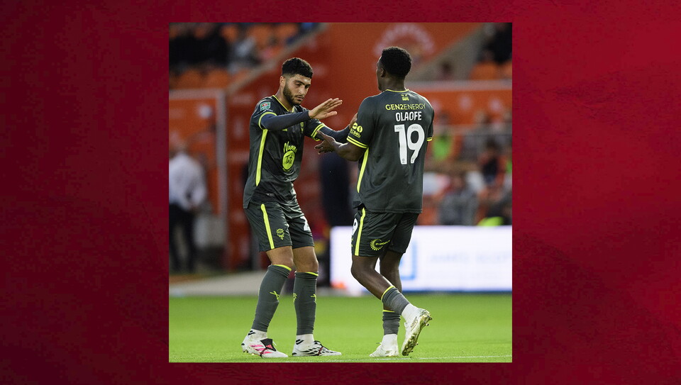 A match photo from City's win at Blackpool