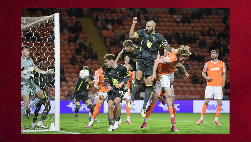 A match photo from City's win at Blackpool