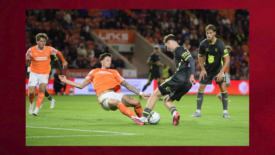A match photo from City's win at Blackpool