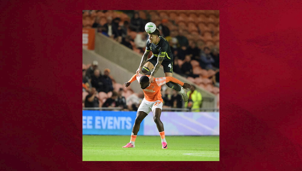 A match photo from City's win at Blackpool