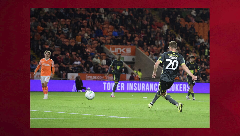 A match photo from City's win at Blackpool