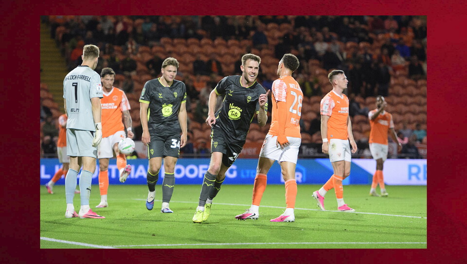 A match photo from City's win at Blackpool