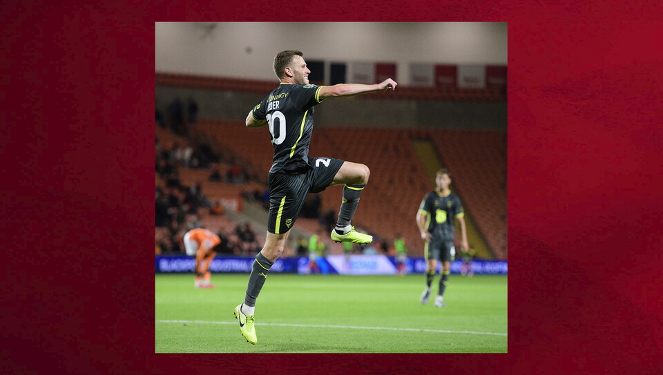 A match photo from City's win at Blackpool