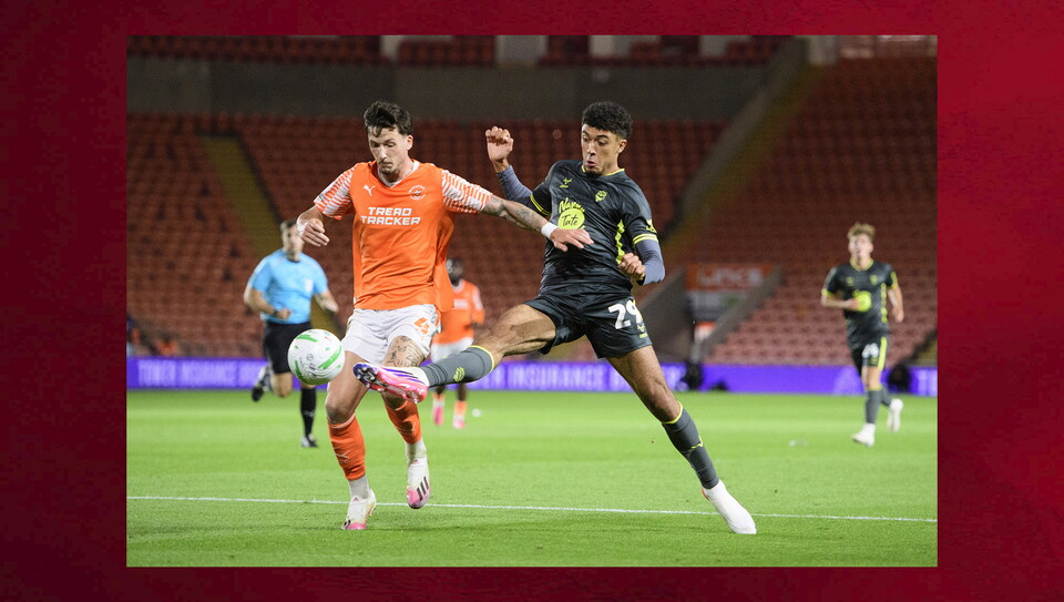 A match photo from City's win at Blackpool