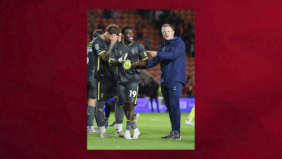 A match photo from City's win at Blackpool