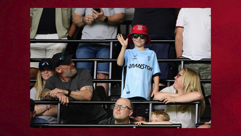 A fans photo from City’s 2-1 away win at Derby County in the Carabao Cup first round.