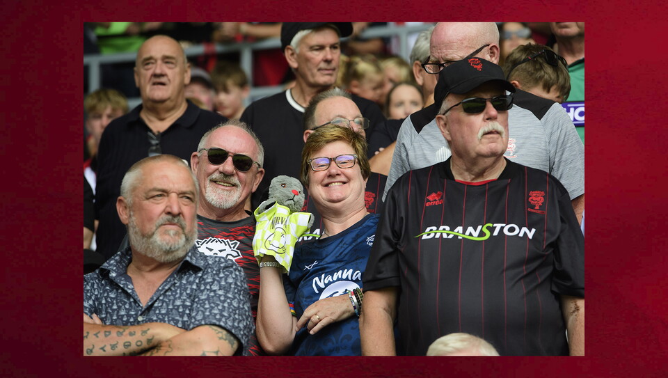 A fans photo from City’s 2-1 away win at Derby County in the Carabao Cup first round.