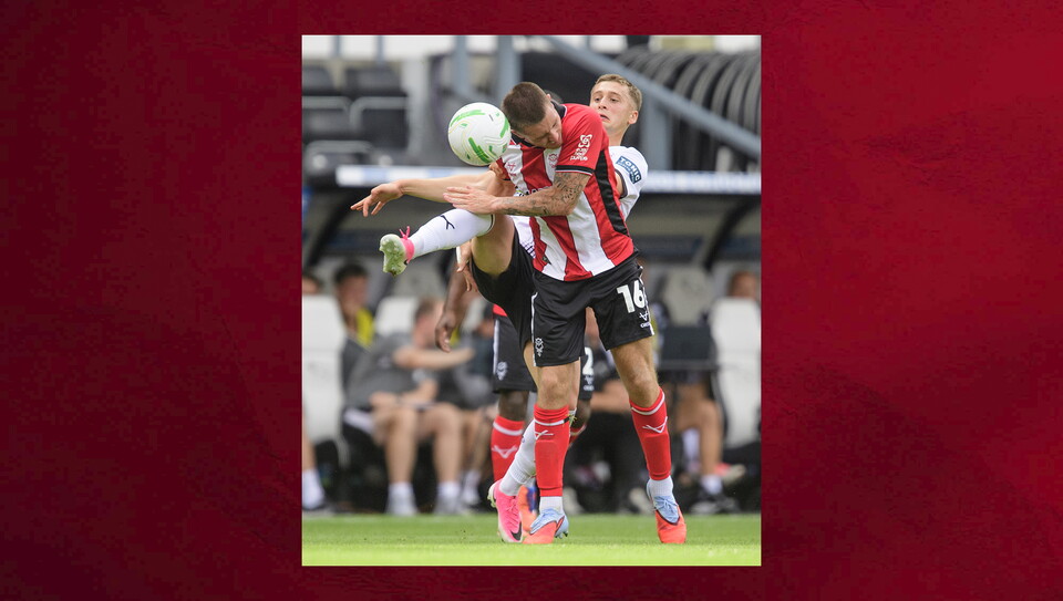 A match action image from City’s 2-1 Carabao Cup first round win at Derby