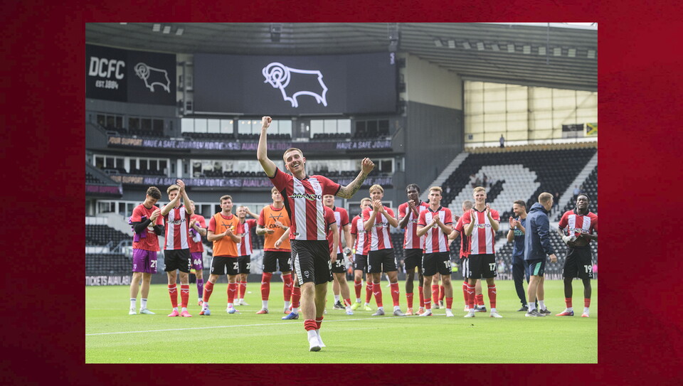 A match action image from City’s 2-1 Carabao Cup first round win at Derby