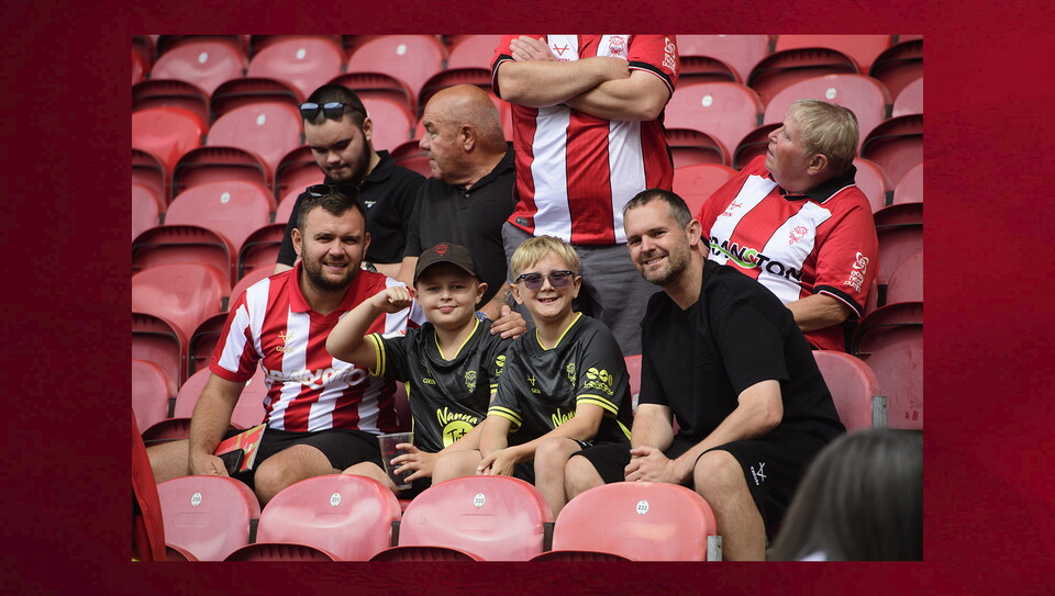 Lincoln City fans in the crowd