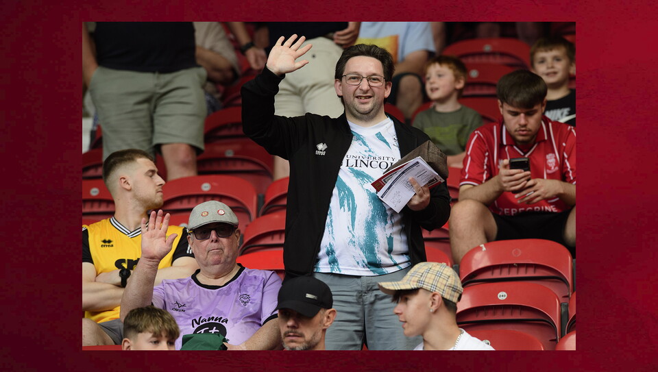 Lincoln City fans in the crowd