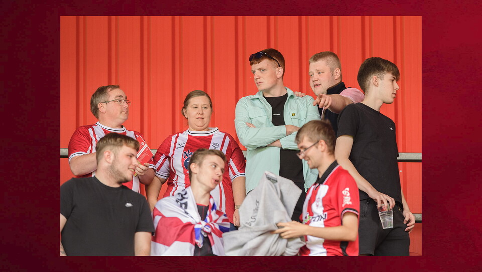 Lincoln City fans in the crowd