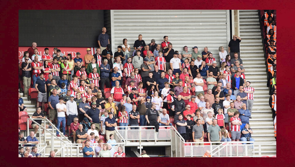 Lincoln City fans in the crowd