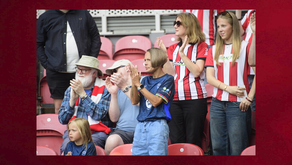 Lincoln City fans in the crowd