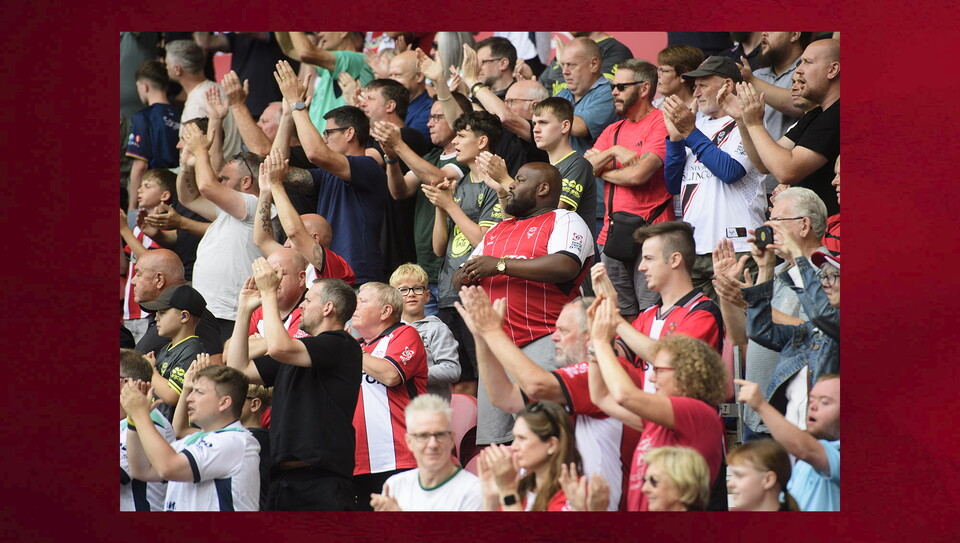 Lincoln City fans in the crowd