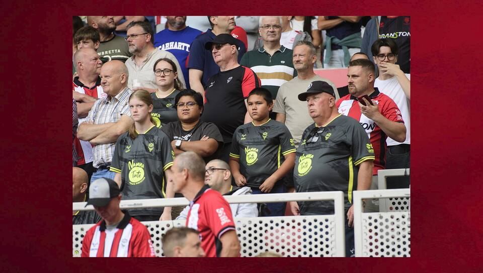Lincoln City fans in the crowd