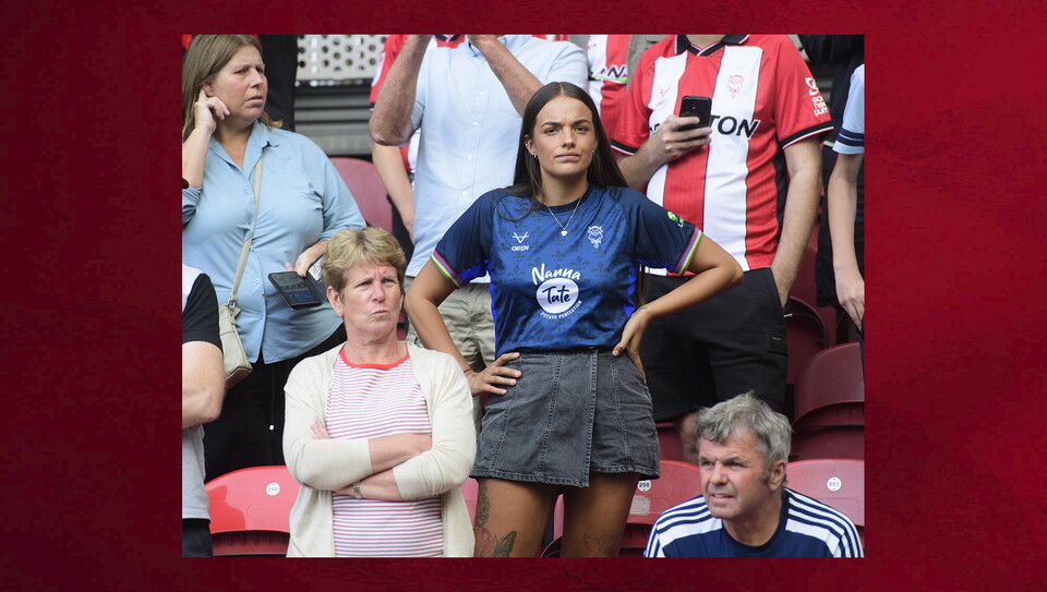 Lincoln City fans in the crowd
