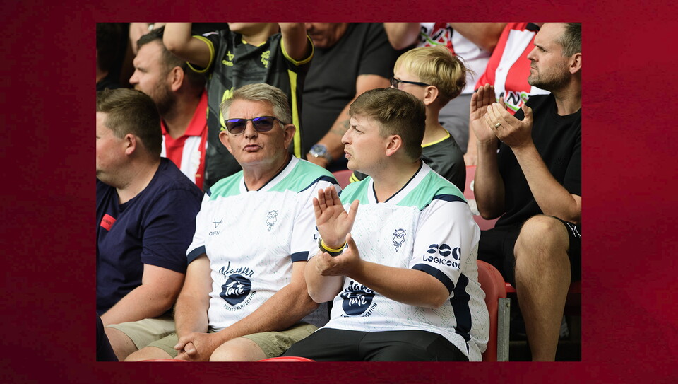 Lincoln City fans in the crowd