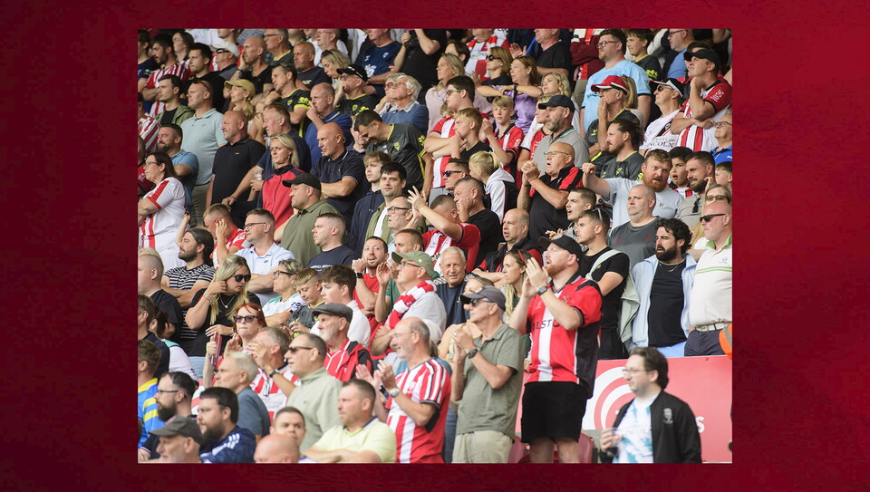 Lincoln City fans in the crowd