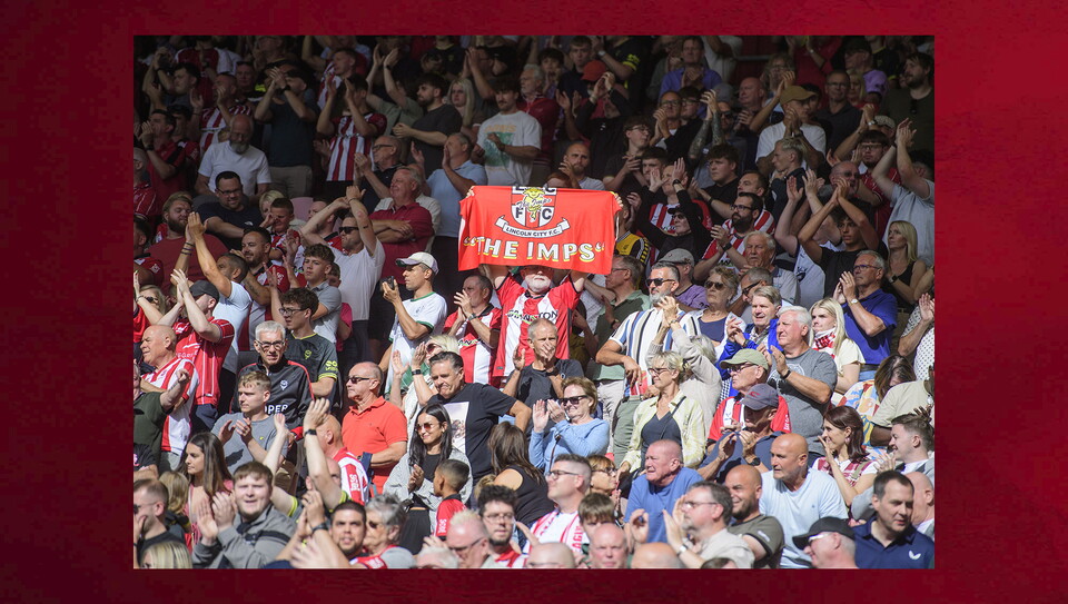 Lincoln City fans in the crowd