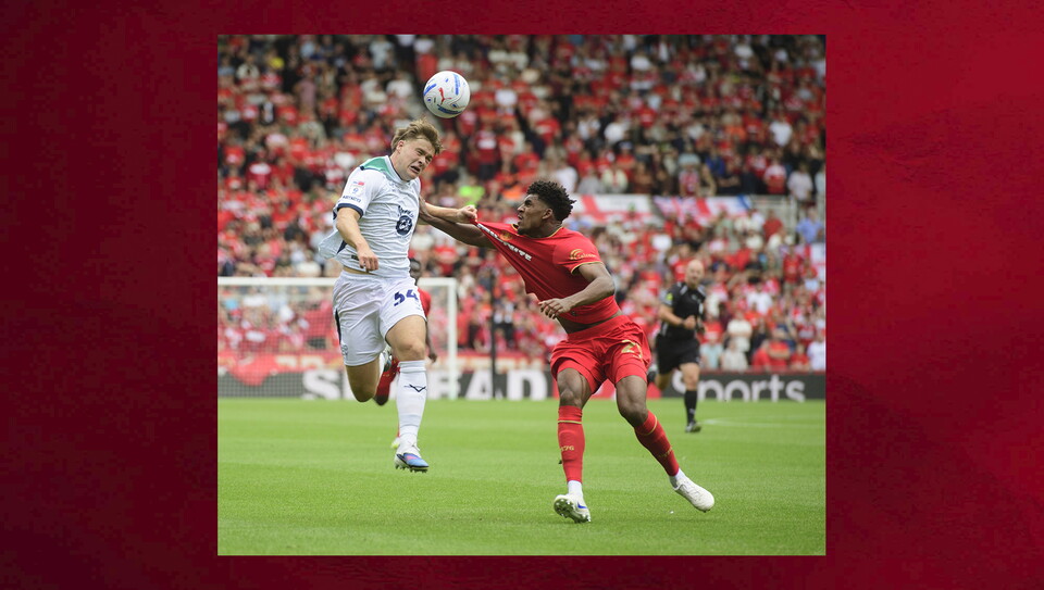 Action from Lincoln City v Middlesbrough