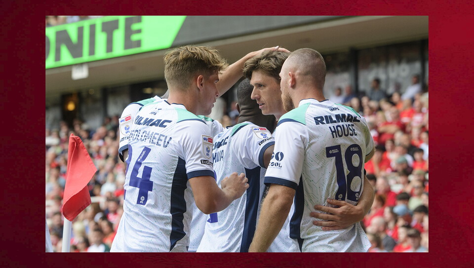 Action from Lincoln City v Middlesbrough