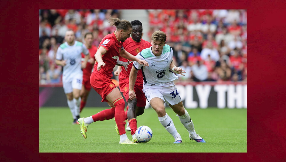 Action from Lincoln City v Middlesbrough