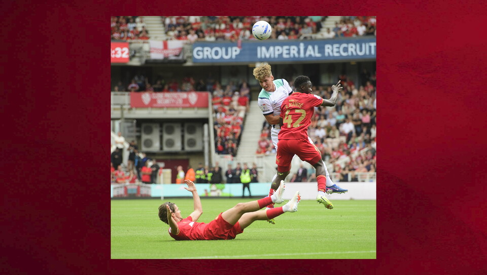 Action from Lincoln City v Middlesbrough