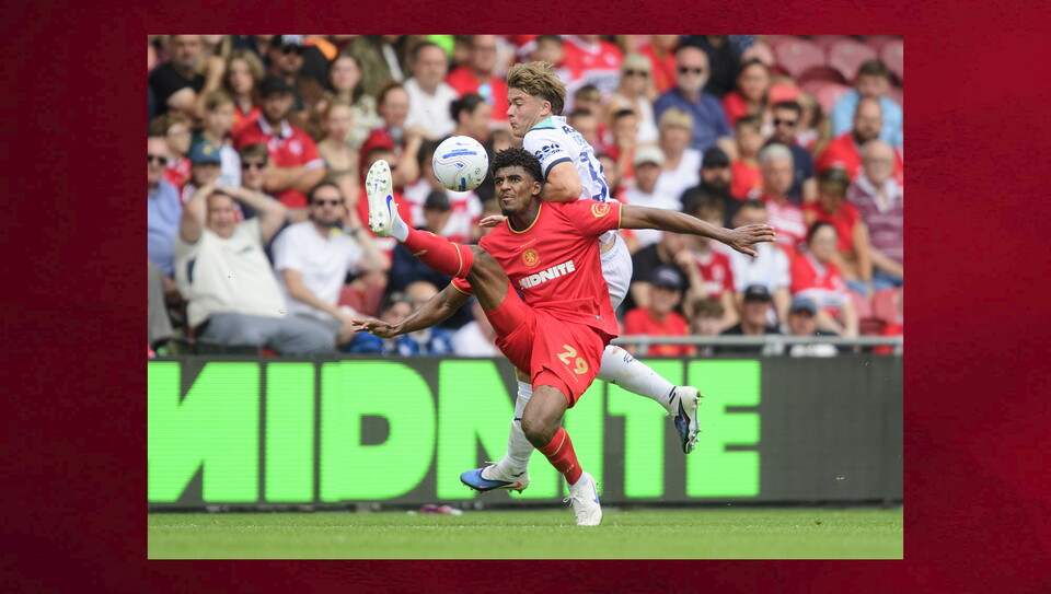 Action from Lincoln City v Middlesbrough