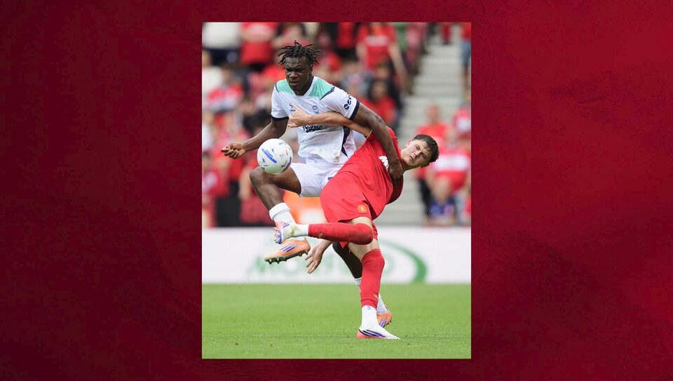 Action from Lincoln City v Middlesbrough