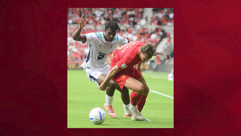 Action from Lincoln City v Middlesbrough