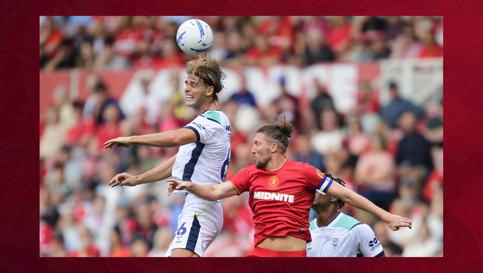 Action from Lincoln City v Middlesbrough