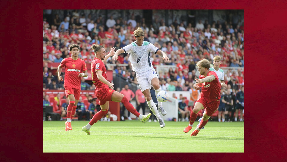 Action from Lincoln City v Middlesbrough