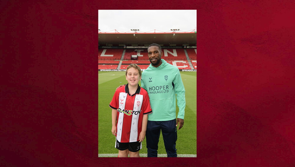 A matchday experience photo from Lincoln City's home game against Portsmouth