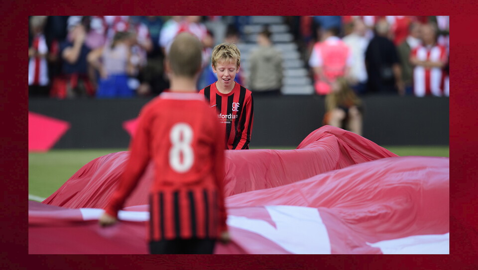 A matchday experience photo from Lincoln City's home game against Portsmouth