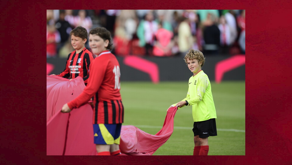 A matchday experience photo from Lincoln City's home game against Portsmouth