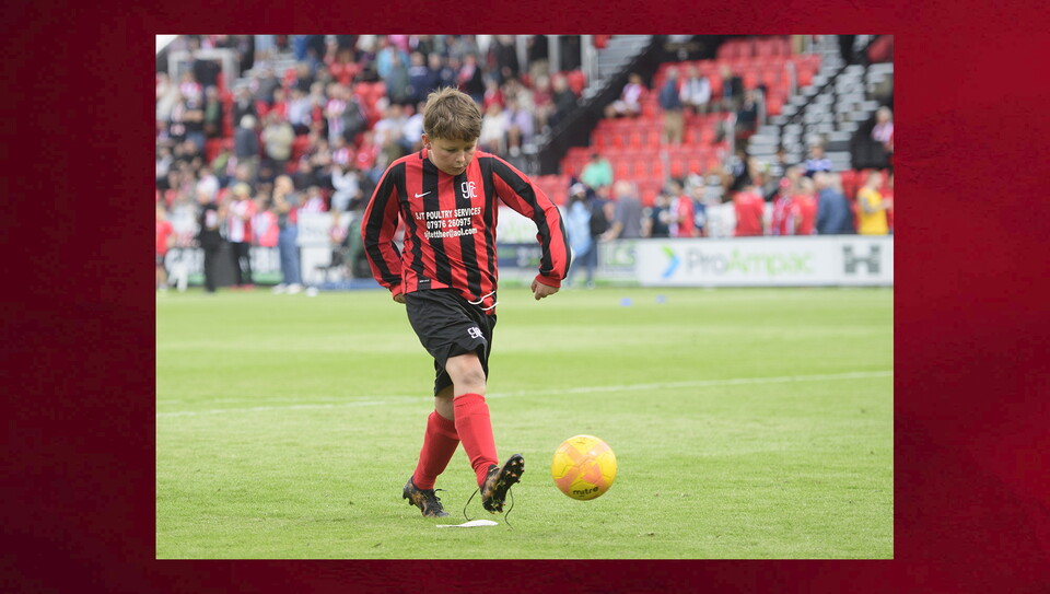 A matchday experience photo from Lincoln City's home game against Portsmouth