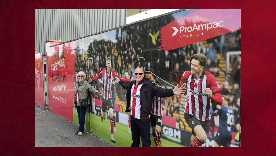 A fans photo from City's home game against Portsmouth