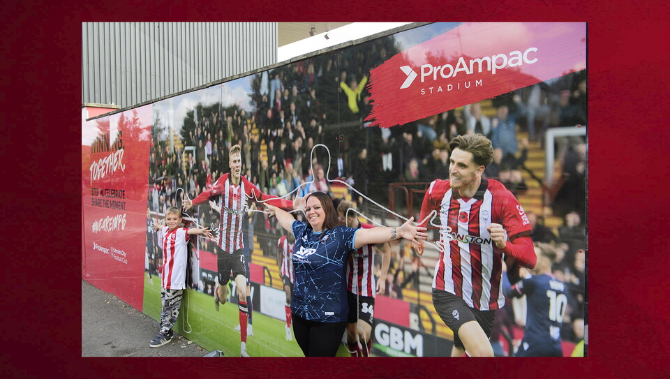 A fans photo from City's home game against Portsmouth