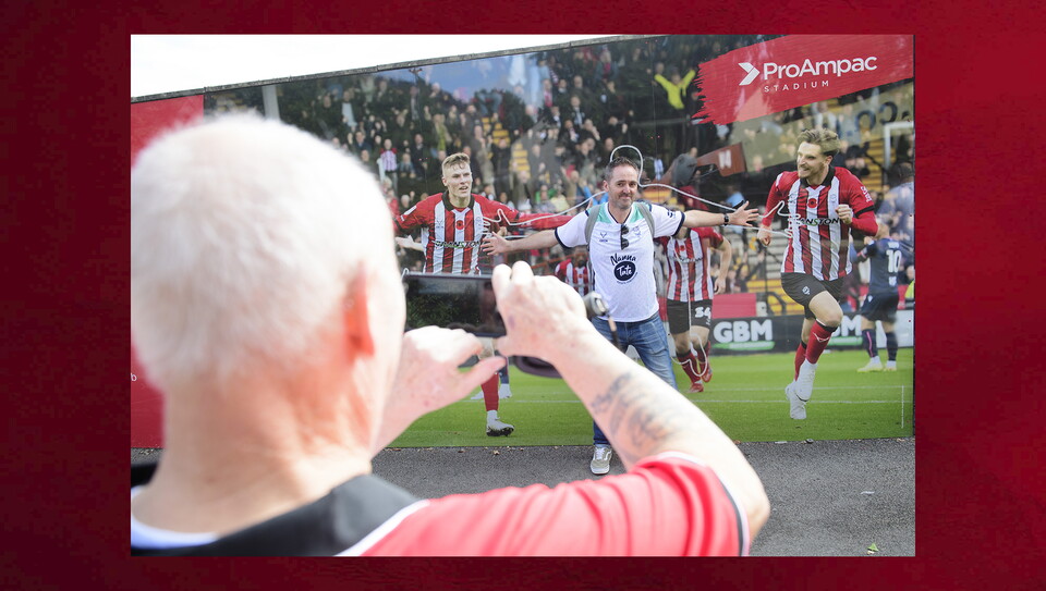 A fans photo from City's home game against Portsmouth