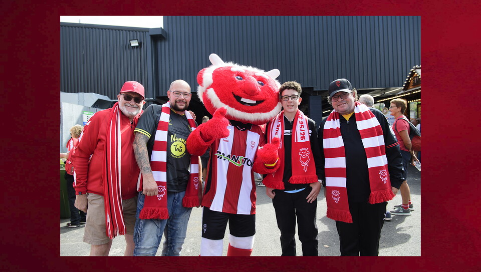 A fans photo from City's home game against Portsmouth