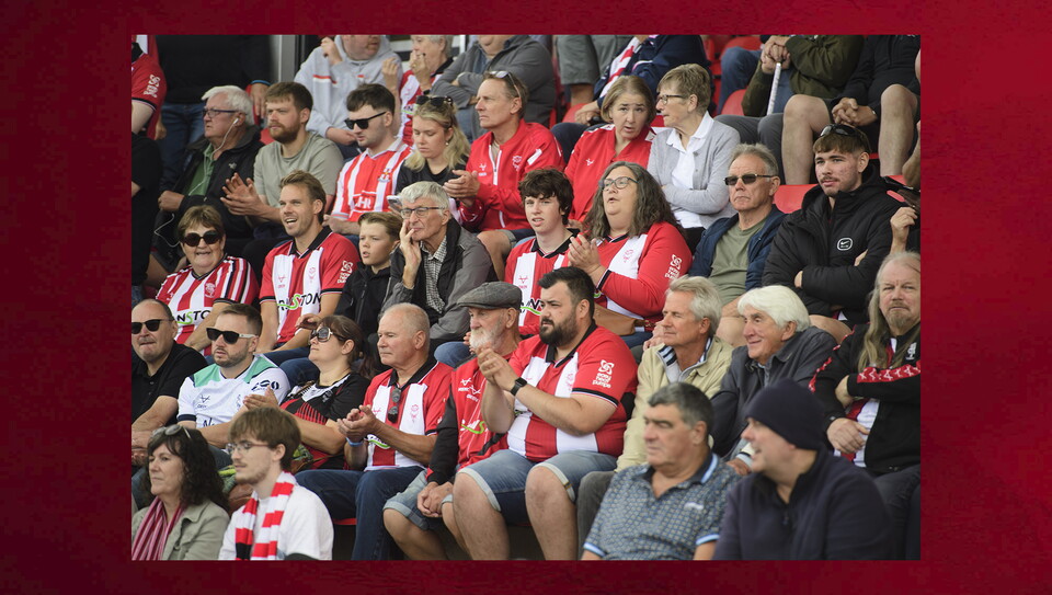 A fans photo from City's home game against Portsmouth