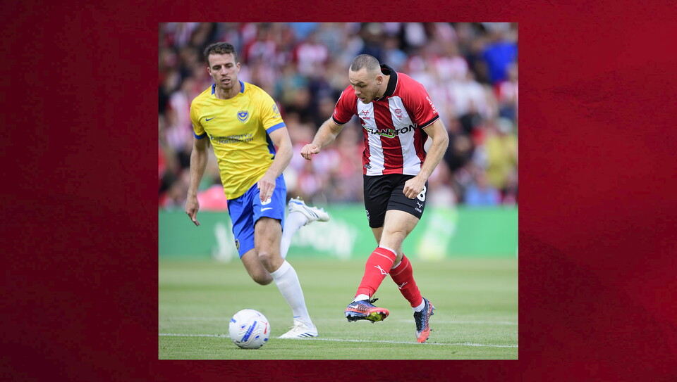 A match photo from City's home game against Portsmouth