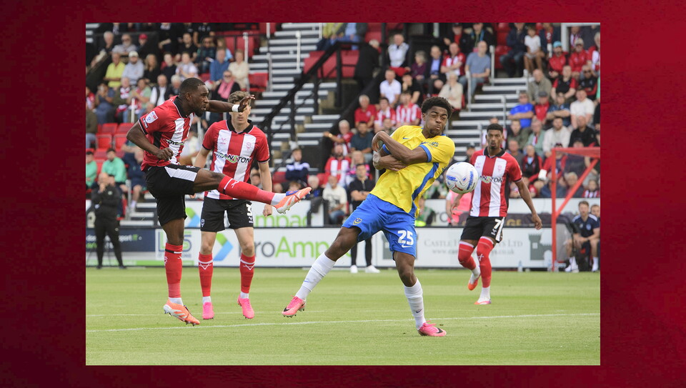 A match photo from City's home game against Portsmouth
