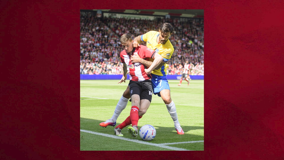 A match photo from City's home game against Portsmouth