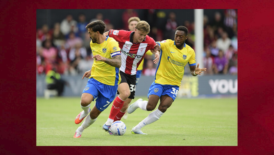A match photo from City's home game against Portsmouth