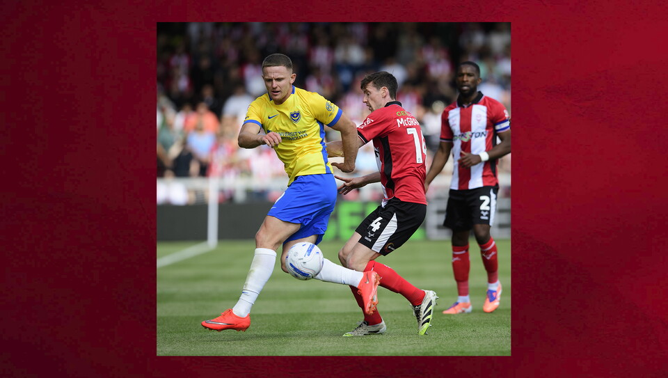A match photo from City's home game against Portsmouth