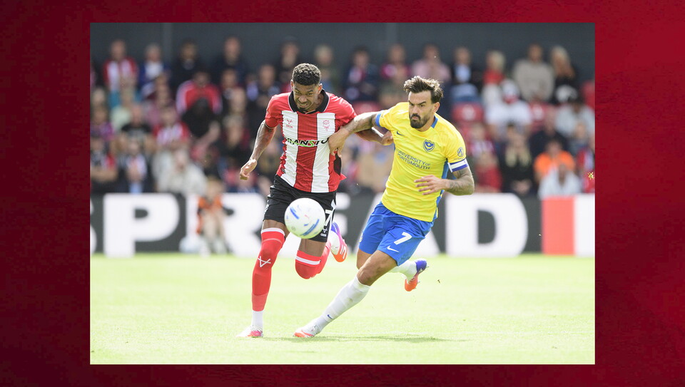 A match photo from City's home game against Portsmouth