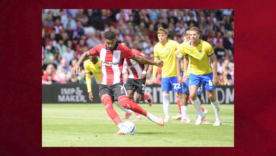 A match photo from City's home game against Portsmouth