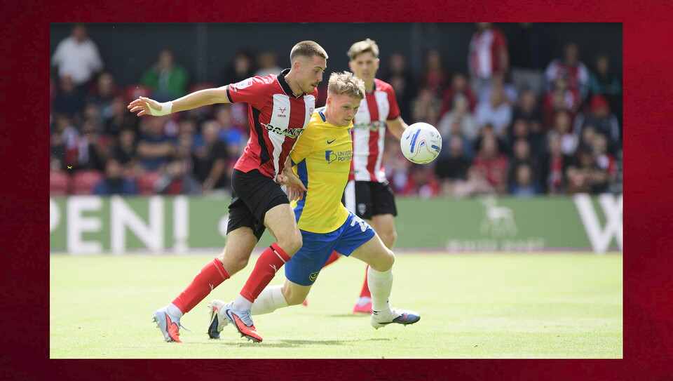 A match photo from City's home game against Portsmouth